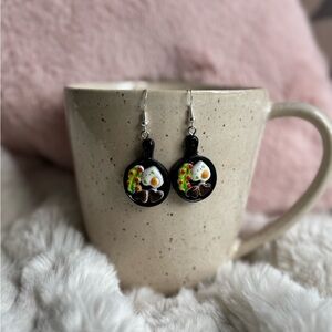Valentines Day Steak and Eggs Earrings, Brunch Earring, Cute Gifts